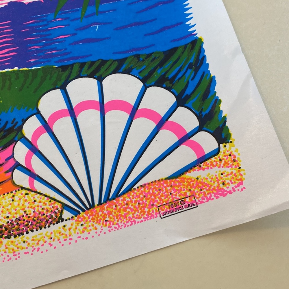 1991 Neon Sunset Screenprint - Picture 3 of 5